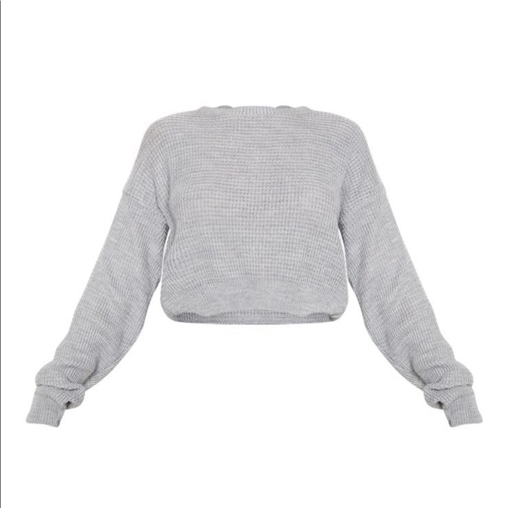 Pretty little thing - grey knit sweater